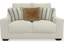 bailee eggshell loveseat   