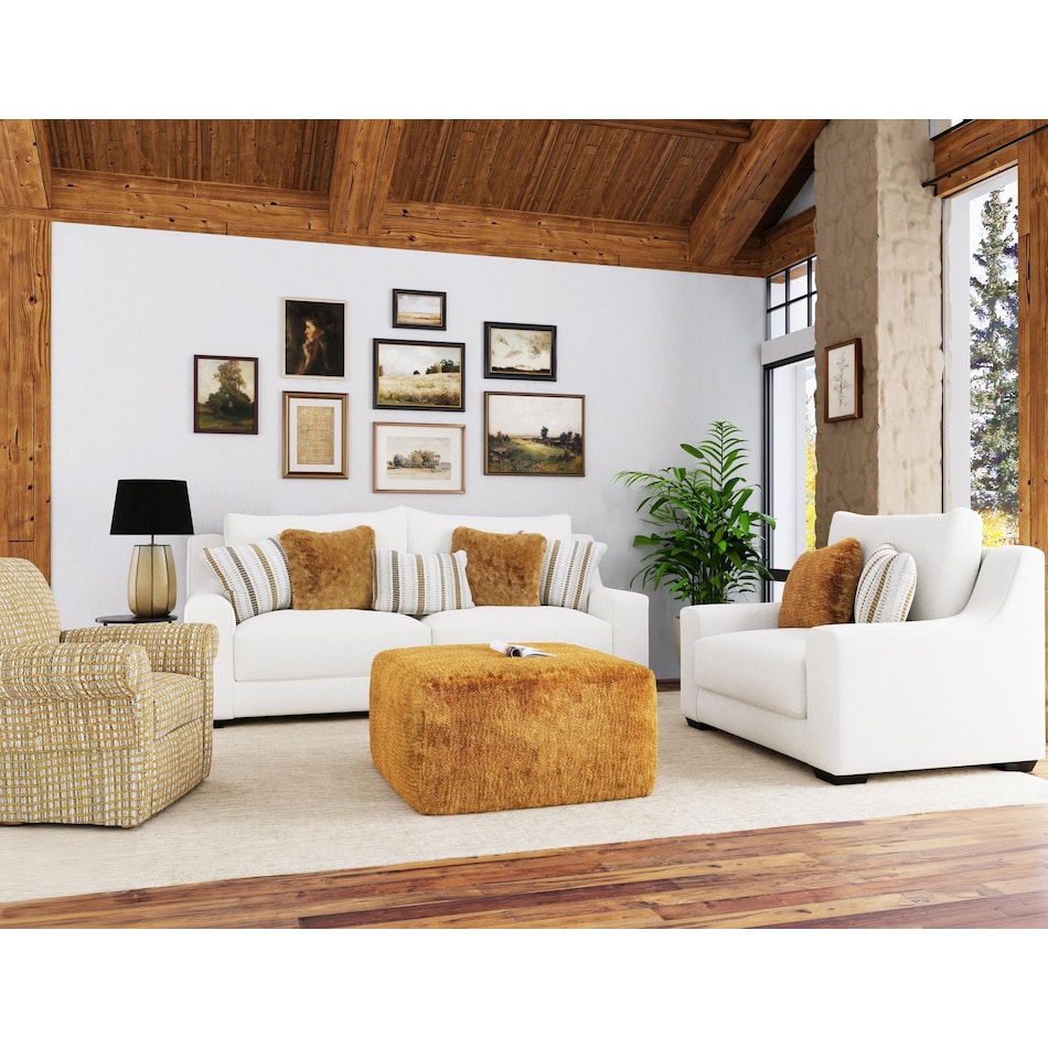 bailee eggshell sofa   