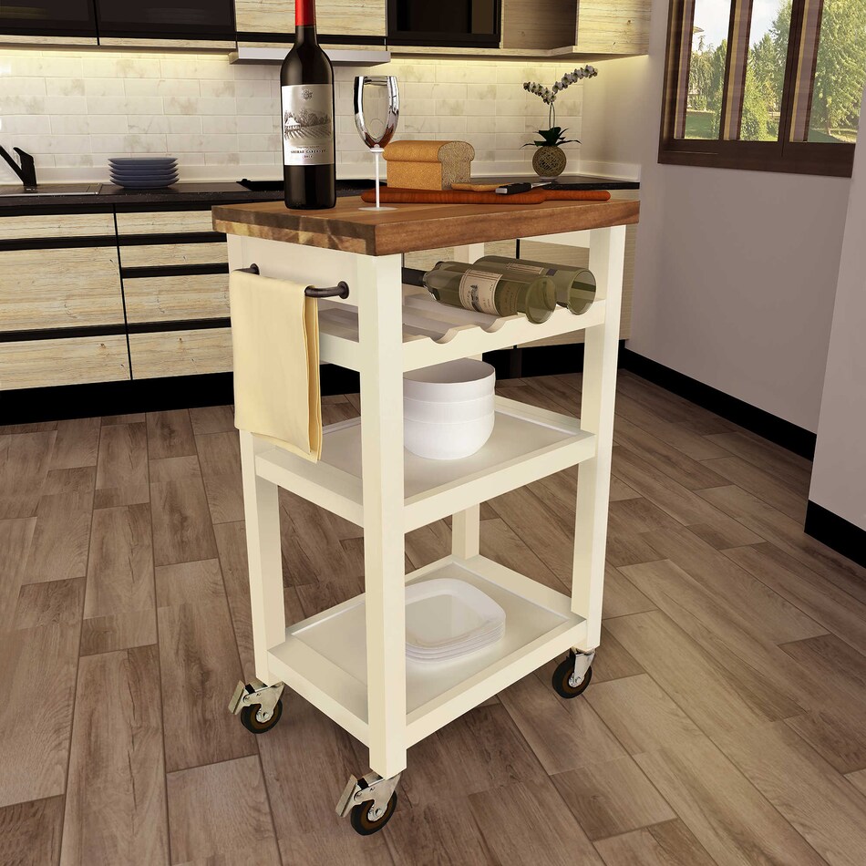 baird white accent table   