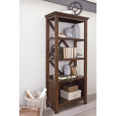 BALDRIDGE 75" BOOKCASE