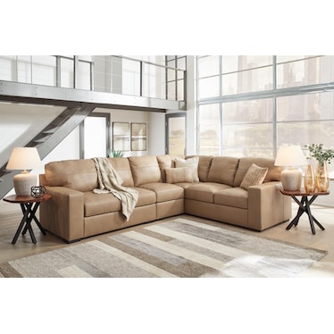 BANDON 3-PC LEATHER SECTIONAL