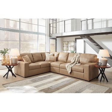 BANDON LEATHER 3-PC SECTIONAL