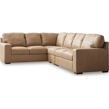 BANDON LEATHER 3-PC SECTIONAL