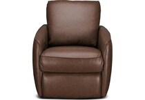barcalounger brown leather rocker recliner   