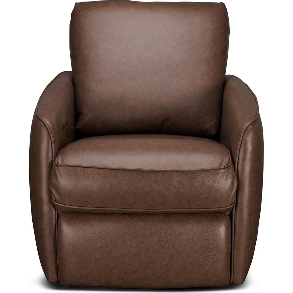 barcalounger brown leather rocker recliner   