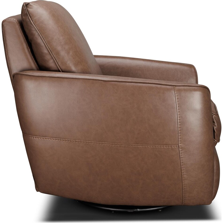 barcalounger brown leather rocker recliner   