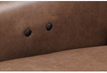 barcalounger brown leather rocker recliner   