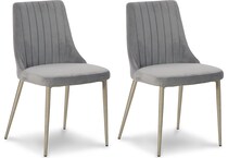 barchoni grey side chair   