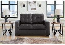 barlin mills black loveseat   