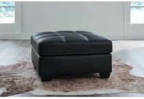 barlin mills black ottoman   