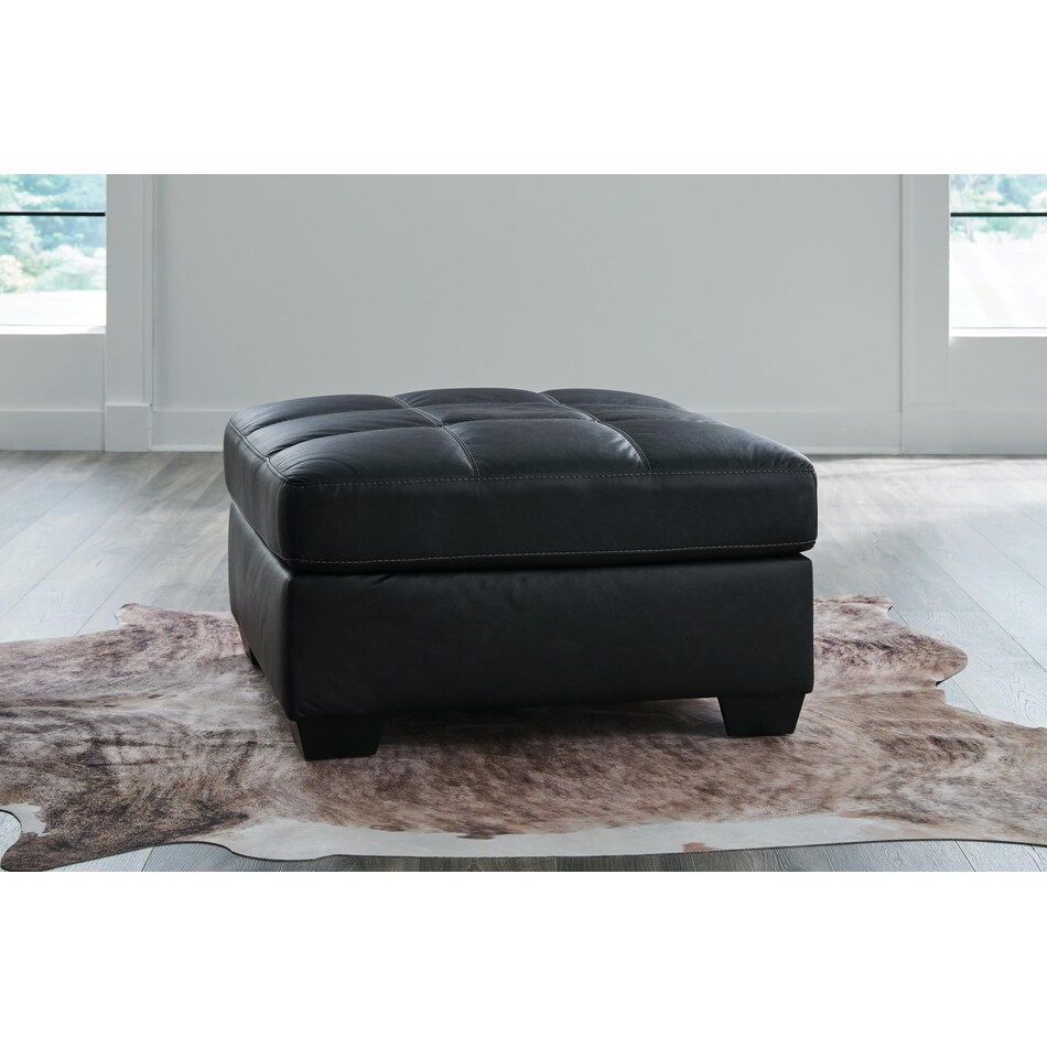barlin mills black ottoman   