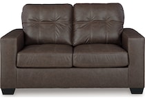 barlin mills brown loveseat   