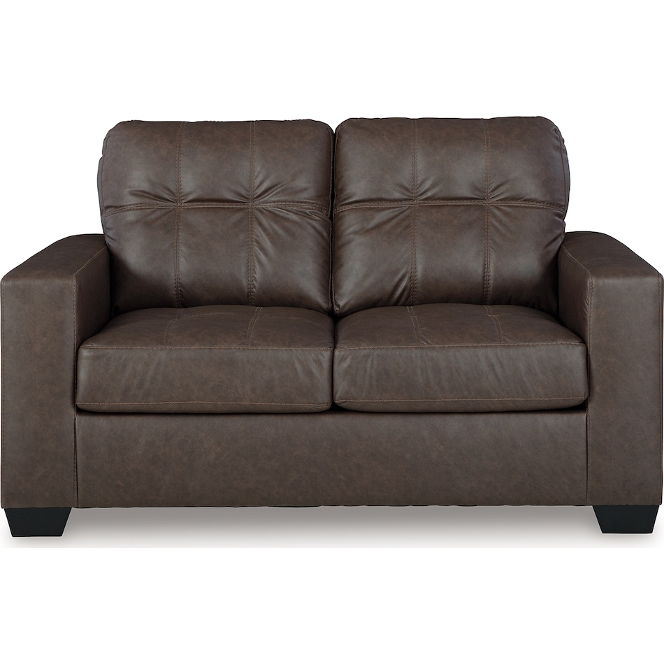 barlin mills brown loveseat   