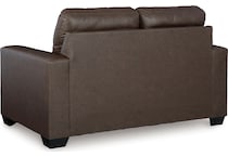 barlin mills brown loveseat   