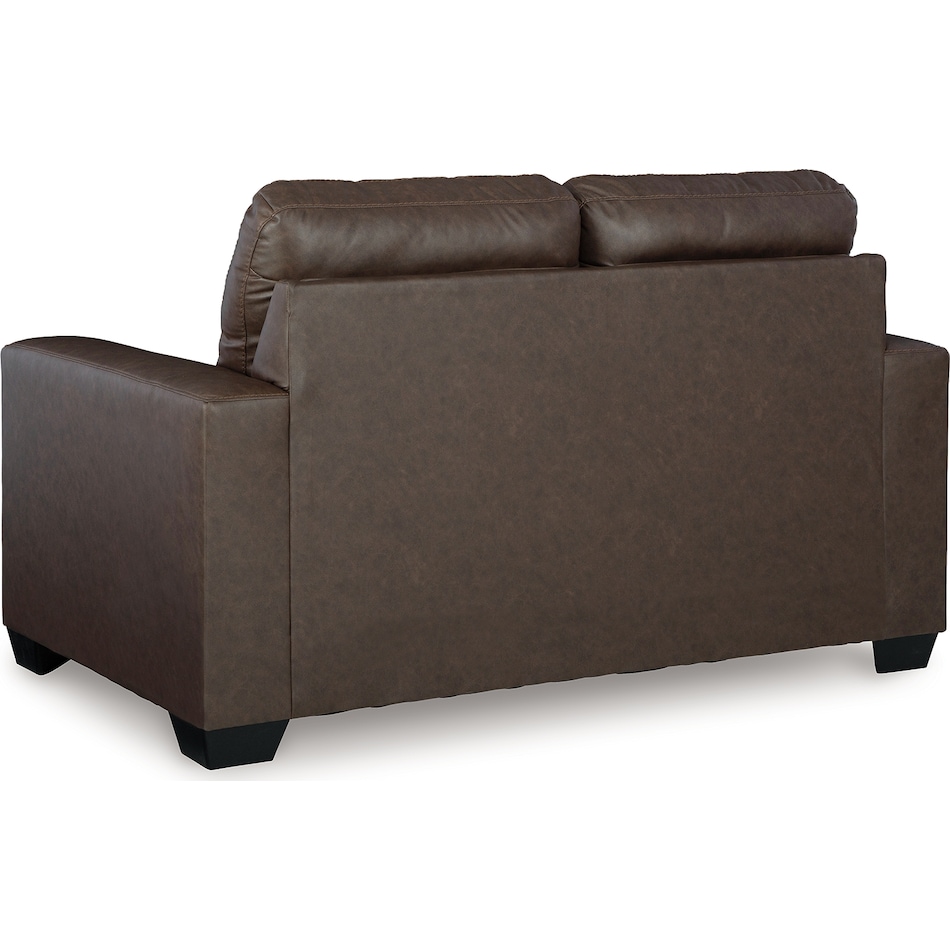 barlin mills brown loveseat   