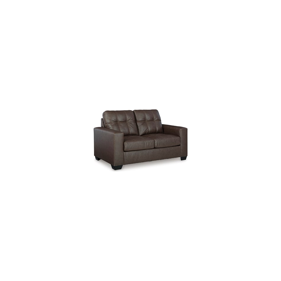barlin mills brown loveseat   