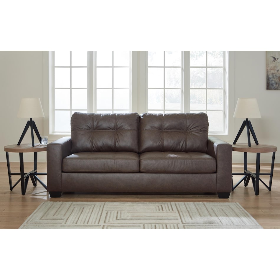 barlin mills brown sofa   