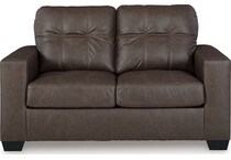 barlin mills umber loveseat   