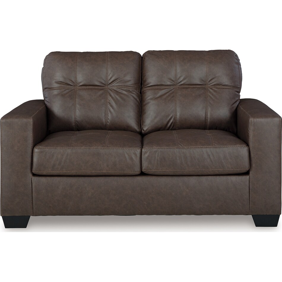 barlin mills umber loveseat   