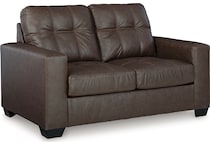 barlin mills umber loveseat   