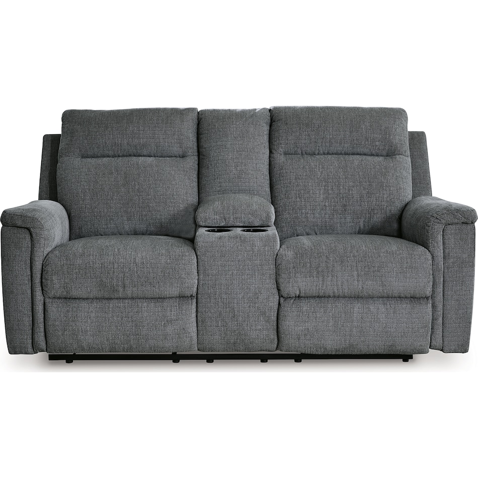 barnsana gravel power reclining console loveseat   