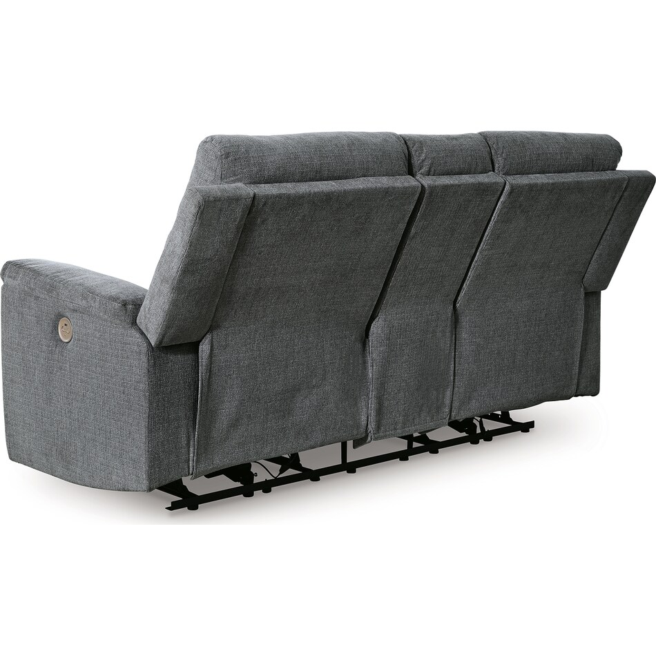 barnsana gravel power reclining console loveseat   