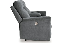 barnsana gravel power reclining console loveseat   