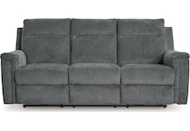 barnsana gravel power reclining sofa   