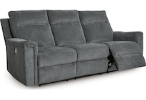 barnsana gravel power reclining sofa   