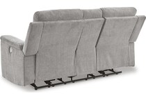 barnsana power reclining console loveseat   