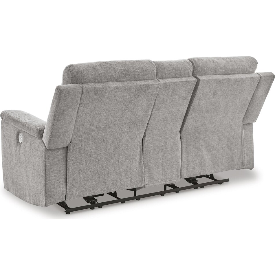 barnsana power reclining console loveseat   