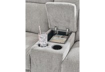 barnsana power reclining console loveseat   