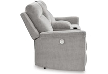 barnsana power reclining console loveseat   