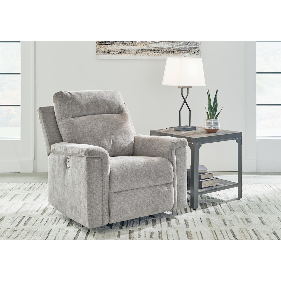 barsana grey power rocker recliner   