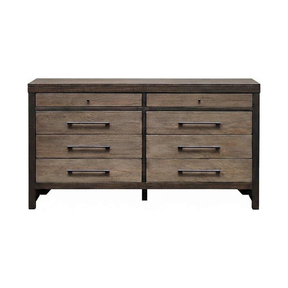bartlett buckskin and tobacco leaf dresser   