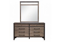 bartlett buckskin and tobacco leaf dresser   