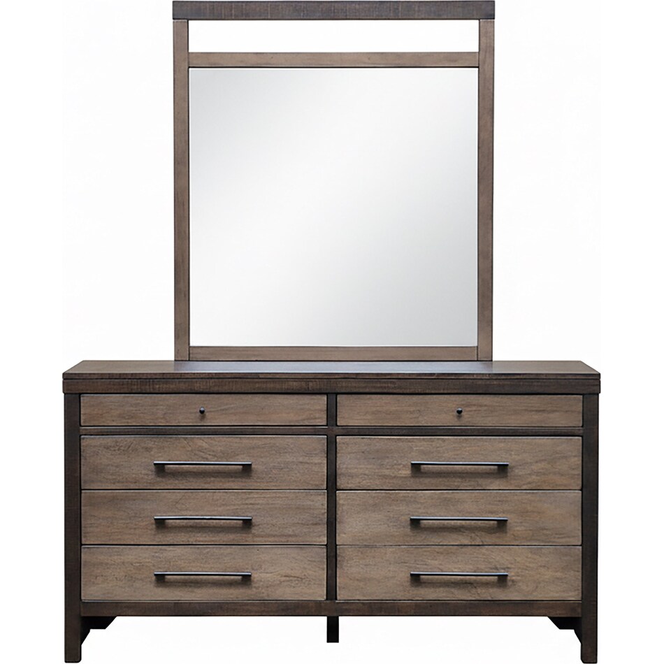 bartlett buckskin and tobacco leaf mirror   