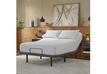 baselogic pearl level + top color: gray accent color: black adjustable base king   