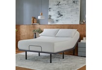 baselogic silver level  top color: gray side color: gray accent color: black adjustable base king   