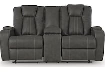 batavia pier reclining console loveseat   