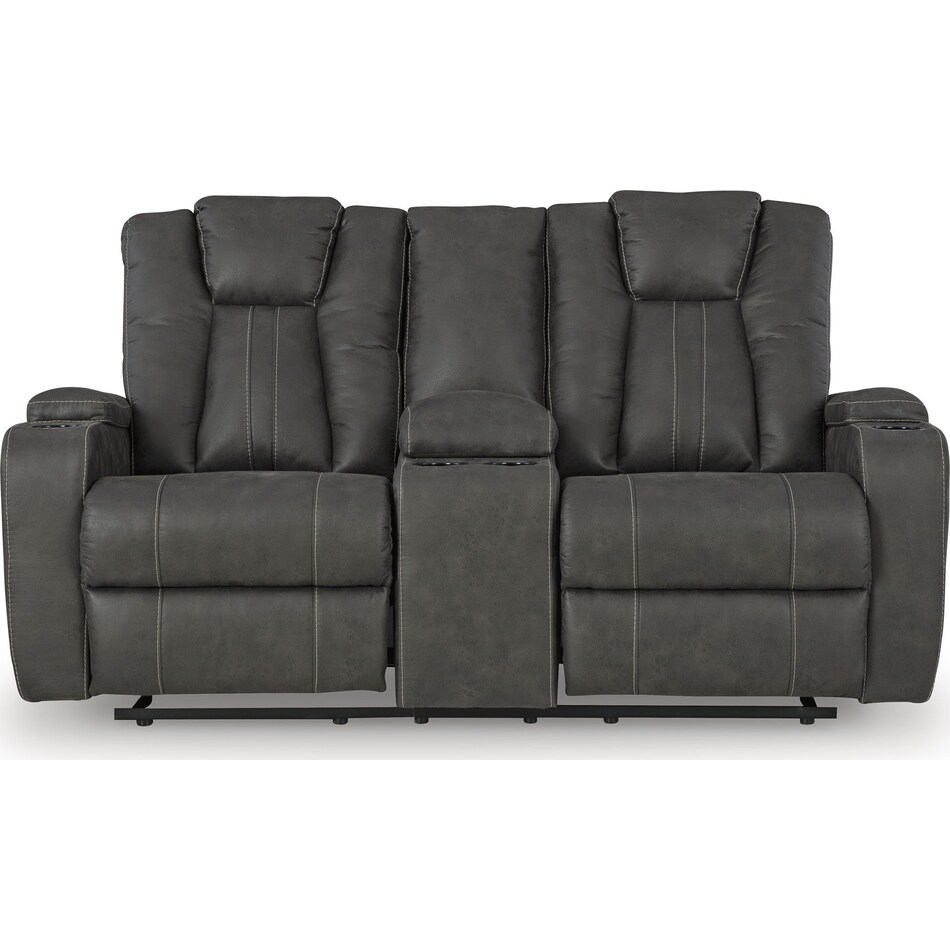 batavia pier reclining console loveseat   