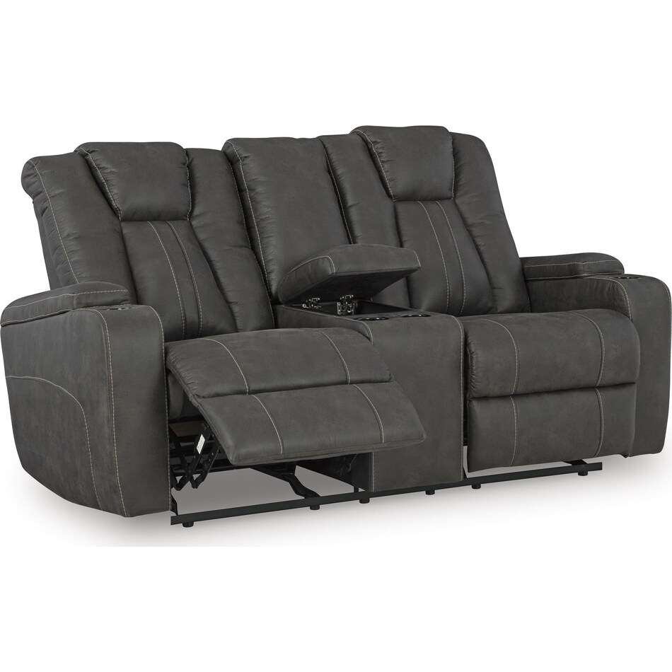 batavia pier reclining console loveseat   