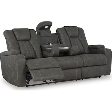 BATAVIA PIER RECLINING SOFA WITH DROP DOWN TABLE