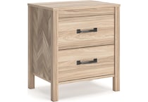 battelle tan nightstand   