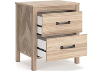 battelle tan nightstand   