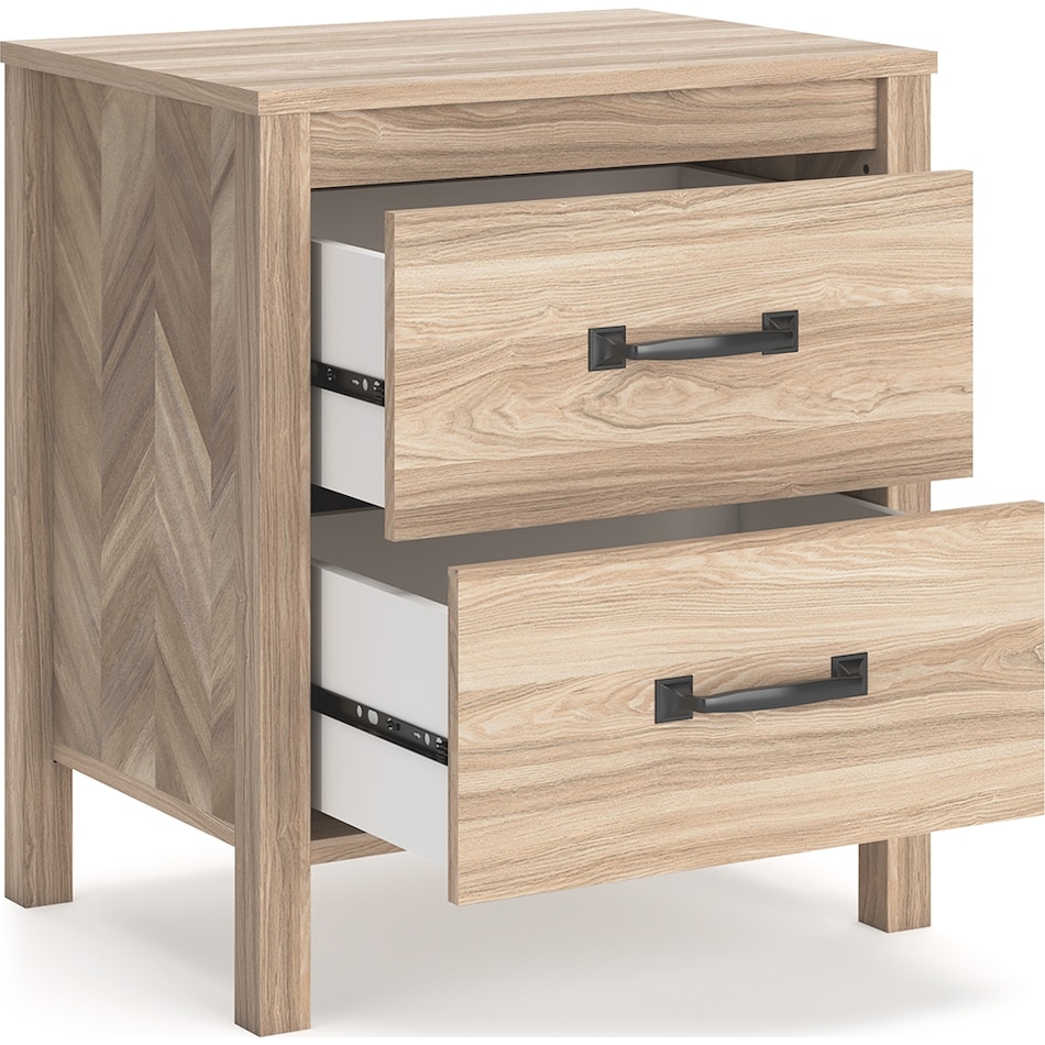 battelle tan nightstand   