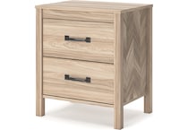 battelle tan nightstand   