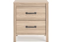 battelle tan nightstand   