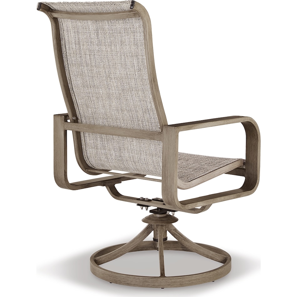 beach front beige swivel chair   