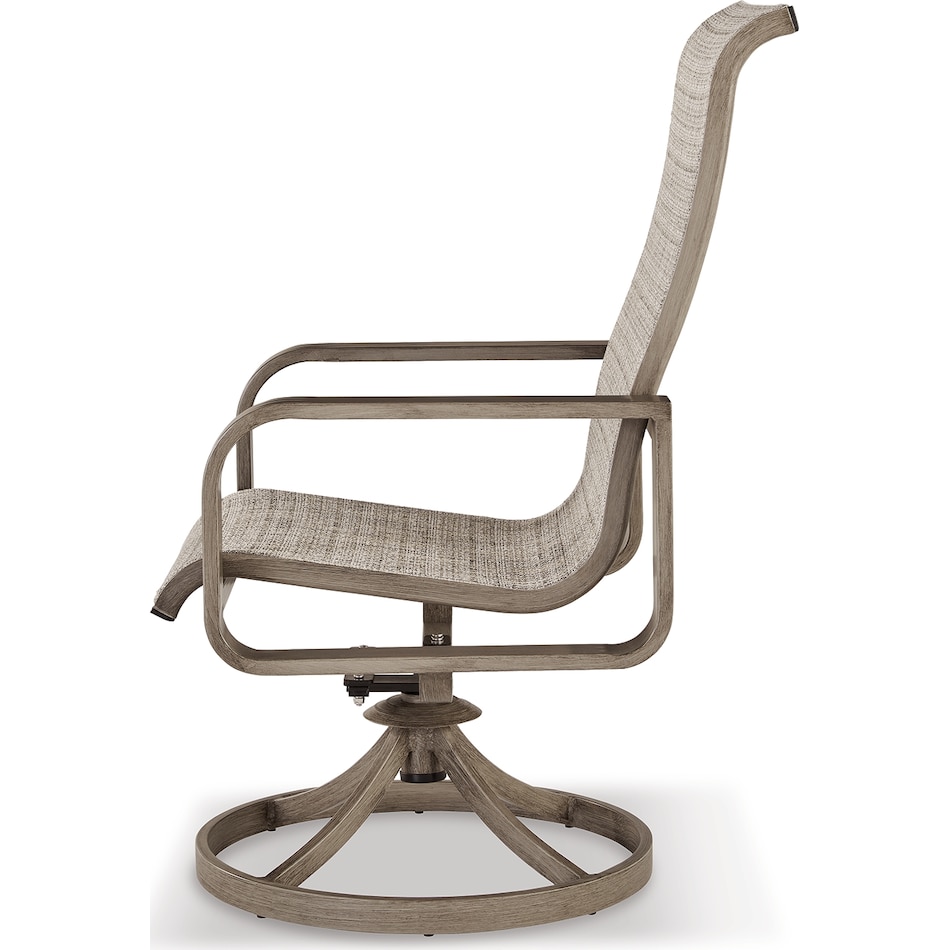 beach front beige swivel chair   